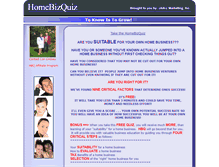 Tablet Screenshot of homebizquiz.net